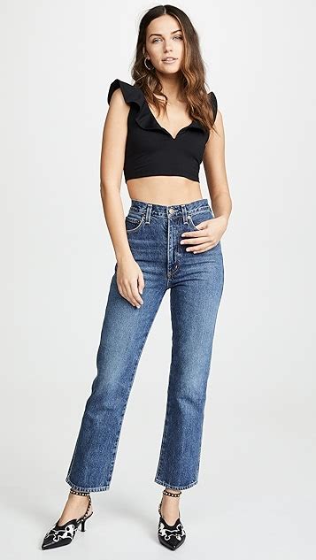 Susana Monaco Ruffled Crop Top Shopbop