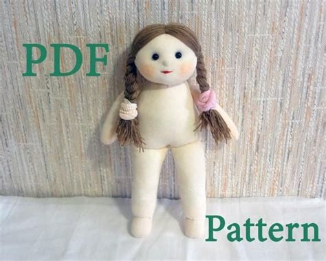Pdf Pattern Sock Doll How To Quickly Sew Doll From 1 Pair Of Socks