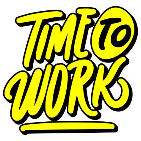 Time To Work Stickers Free Business Stickers