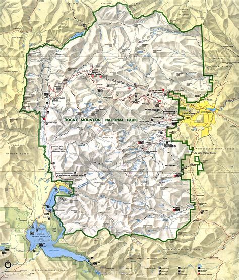 Rocky Mountain National Park Map Rocky Mountain National Park • Mappery