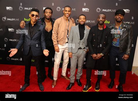 the new edition story screening at the paley center for media arrivals featuring bryshere y