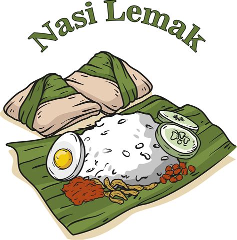 Download Food Nasi Lemak Malay Cuisine Royalty Free Stock Illustration