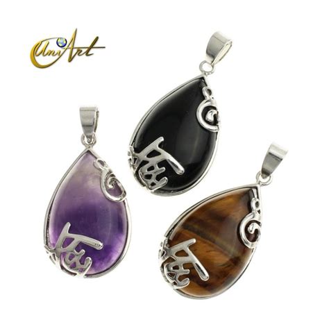 Buy Teardrop Shaped Pendant With Crystals