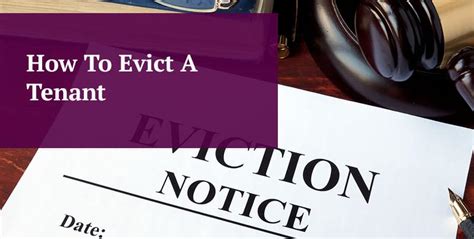 How To Evict A Tenant From Your Property A Step By Step Guide