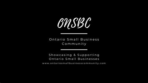 Ontario Small Business Community