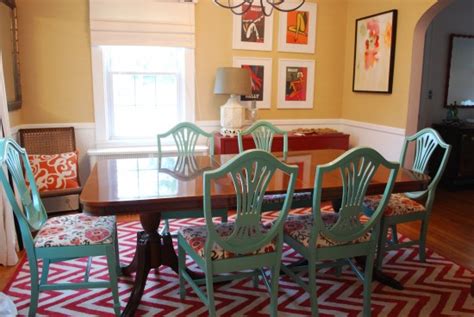 Paint is also a great tool for creating a stylistically. B Home Decor: TREND WATCH - Painted Dining Room Chairs
