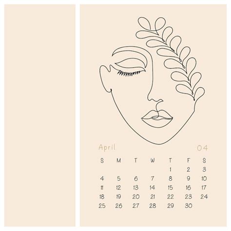 Female Art Calendar 2021 New 2021 Illustration Wall Calendar Modern