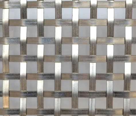 Architectural Stainless Steel Woven Flat Wire Mesh Metal Fabric Xy 2156