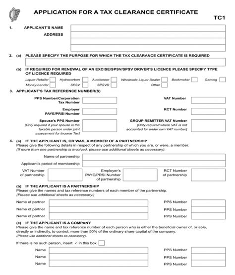 A tax clearance certificate must be requested on a… … FREE 4+ Company Clearance Forms in PDF