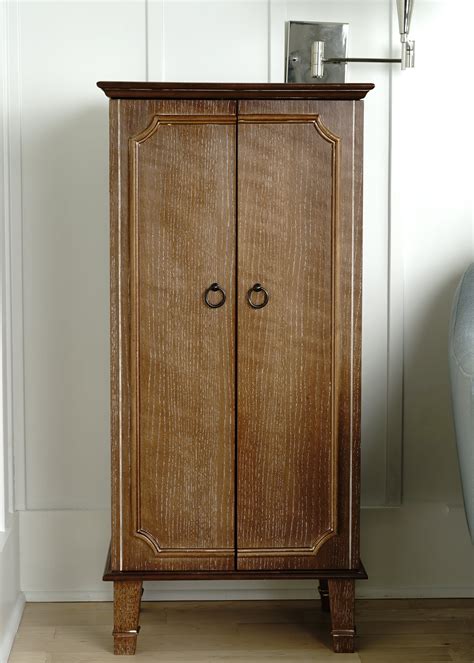 Hives & Honey Cabby Fully Locking Standing Jewelry Armoire - Ceruse Oak ...