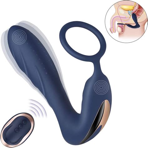 Vibrating Prostate Massager With Cock Ring Bombex 10 Patterns Anal