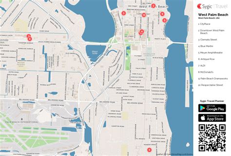 City Place Map West Palm Beach Cities And Towns Map