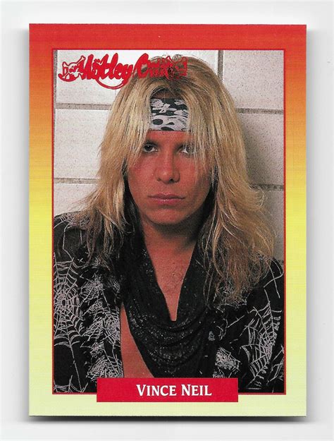 Vince Neil Of Motley Crue 1991 Rockcards 129 Ebay Vince Neil