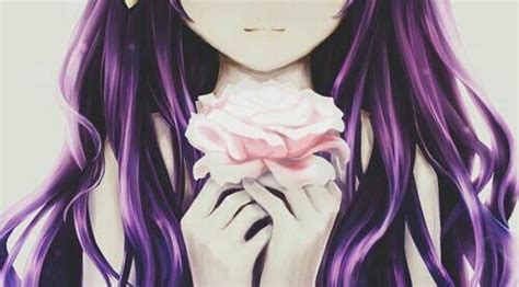 Girl Holding A Flower Anime Studd Pinterest Anime