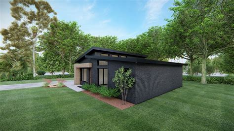 Modern One Story House With 3 Bedrooms And A Garage