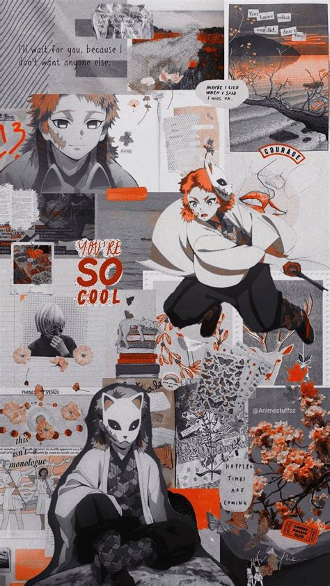 Aesthetic Demon Slayer Collage Wallpaper