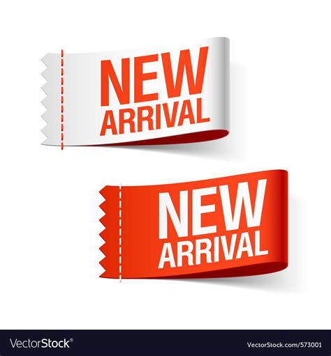 New Arrival Labels Royalty Free Vector Image Vectorstock
