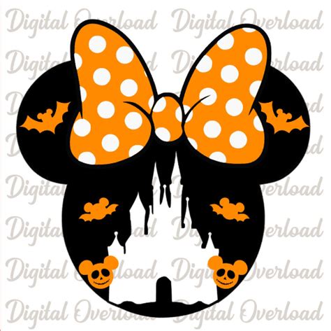 Minnie Mouse Halloween Shirt Svg Cricut Silhouette Cut File Etsy