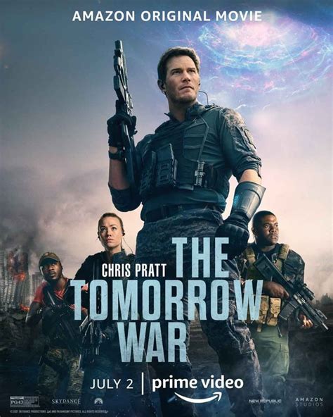 30 years in the future mankind is losing a war against a deadly alien species. The Tomorrow War Movie Poster - IMP Awards