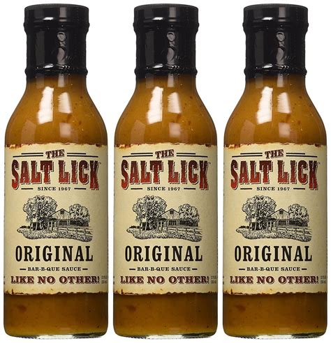 Salt Lick Bbq Sauce 12 Oz Pack Of 3 Original