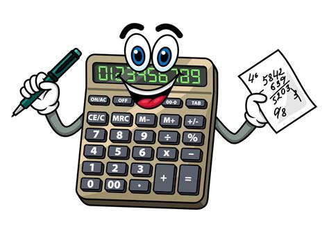Cartoon Calculator With Pen And Note 11663419 Vector Art At Vecteezy