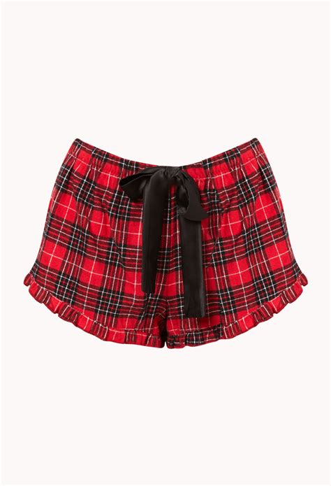 Maybe you would like to learn more about one of these? Forever 21 Cozy Flannel Pj Shorts in Red | Lyst