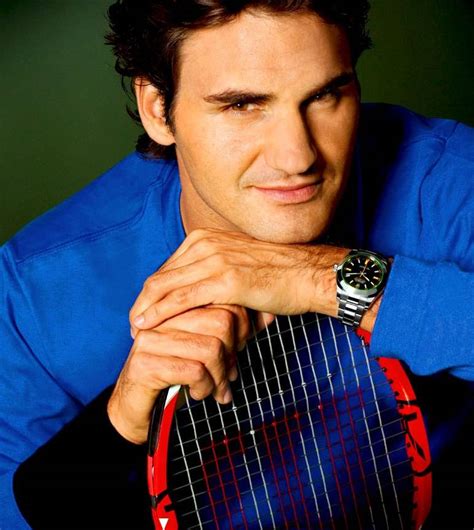 Celebrity Corner 7 Time Wimbledon Champion Roger Federer Wearing Rolex