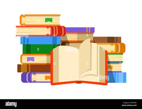 Stack Of Books Cartoon Cartoon Stack Of Books Hd Stock Images