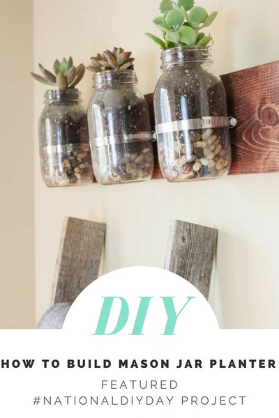 How To Make Mason Jar Planters Diy Projects Craft Box Girls