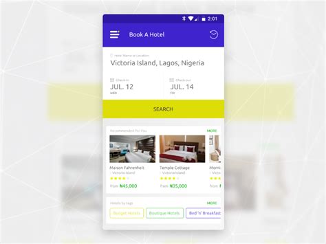 It's important to decide on the type and business model of your application before you start the development itself. Progressive Web App Design for Hotel Booking site by ...