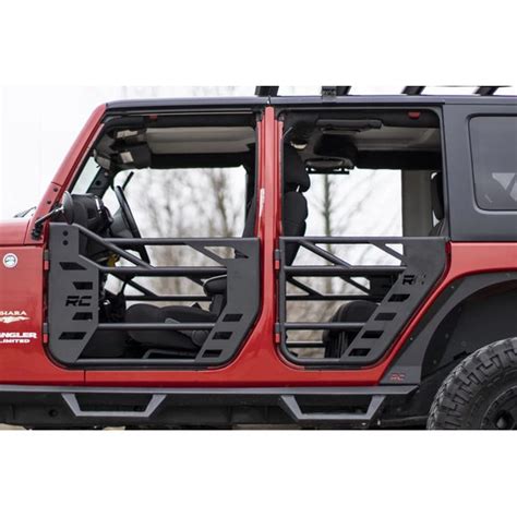 Rough Country 10586 Front Steel Tube Doors For 07 18 Jeep Wrangler Jk