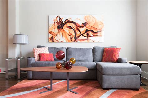 A Cheery Townhome Modern Living Room Atlanta By Cantoni Houzz