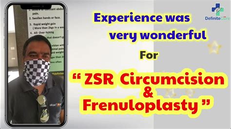 Patient Feedback Zsr Circumcision Frenuloplasty Youtube