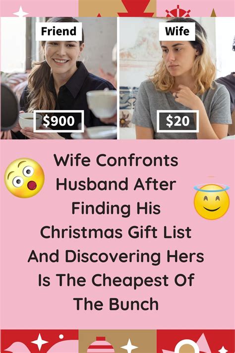 Wife Confronts Husband After Finding His Christmas Gift List And Discovering Hers Is The
