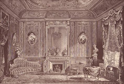 Victorian Boudoir Original 1884 Home Interior Design Print