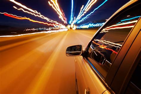Car Driving Fast Stock Image Image Of Highway Blurs 11135269