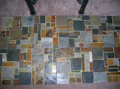 Slate Mosaic Tile Random Pattern Flooring Walls Backplash Priority For