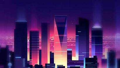 Retro 80s Bit Wallpapers Wallpaperaccess Skyscrapers Nightscapes