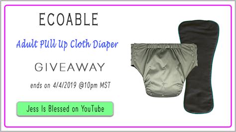 Video Review Ecoable Adult Pull Up Cloth Diaper By Jess Is Blessed