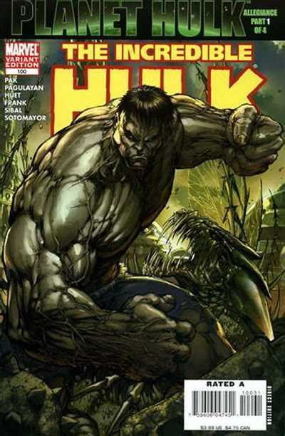Incredible Hulk 100 Planet Hulk Allegiance Part 1 Of 4 Issue