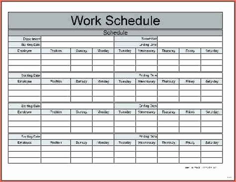 Restaurant Work Schedule Template Awesome Excel Shift Template Employee
