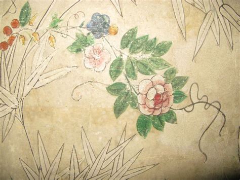 18th Century I Chinese Handpainted Wallpaper Chinese Wallpaper Hand