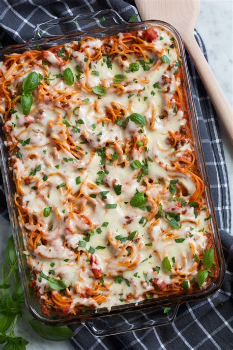 Easy Baked Spaghetti Recipe Cooking Classy