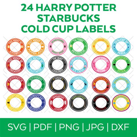 Harry Potter Starbucks Cold Cup SVG File BUNDLE - Pineapple Paper Co.