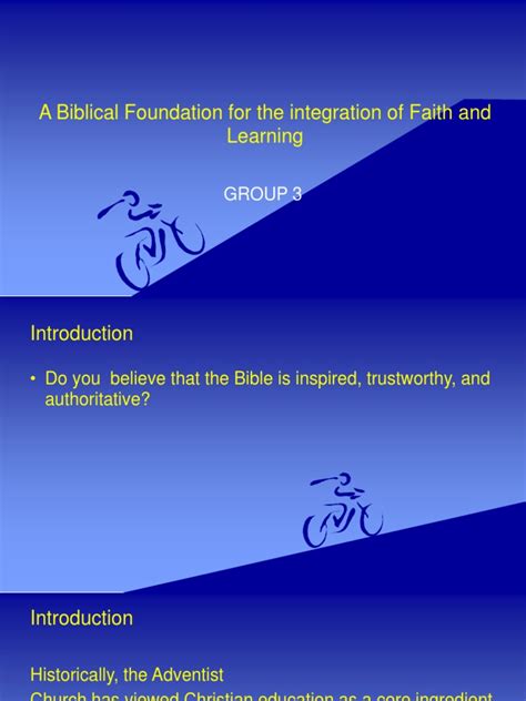 A Biblical Foundation For The Integration Of Faith And Learning Pdf