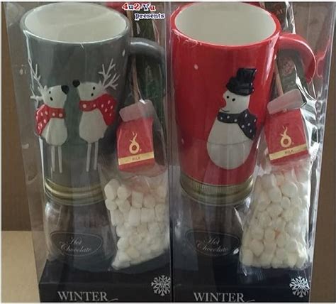 Christmas Mugs Hot Chocolate Gift Set Ideal Christmas Presents Mr