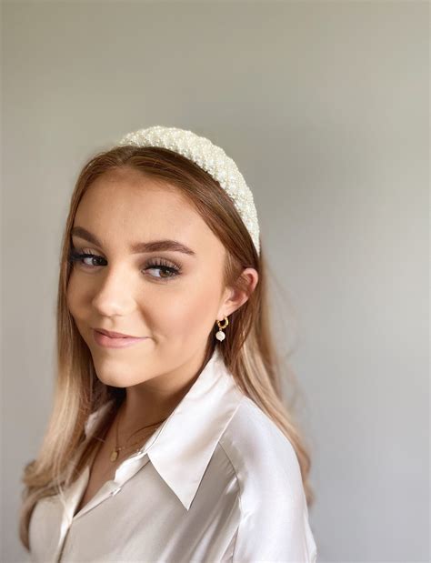 Eloise Pearl Headband Wedding Headband Bridal Hairband Etsy