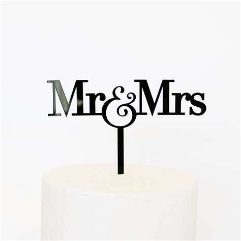 Mr And Mrs Cake Topper Svg