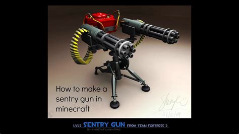 How To Make A Sentry Gun In Minecraft Fully Automatic Youtube