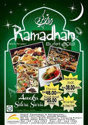 Jadual waktu buka puasa dan imsak ramadhan 2021 kuala lumpur putrajaya dan labuan. ! CERITA HARIAN !: Senarai Pakej Buffet dan Tempat Berbuka ...